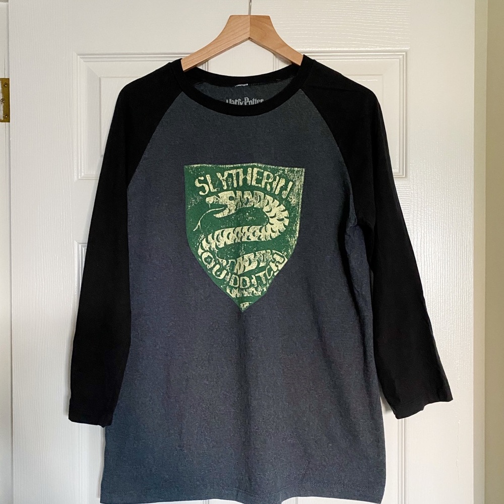 Harry Potter Hogwarts Slytherin Baseball Style Tee